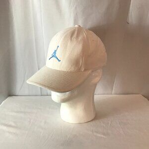 Jordan Curved Bill L/XL Light Blue Flight Emblem Active Athletic Sport Cut Hat